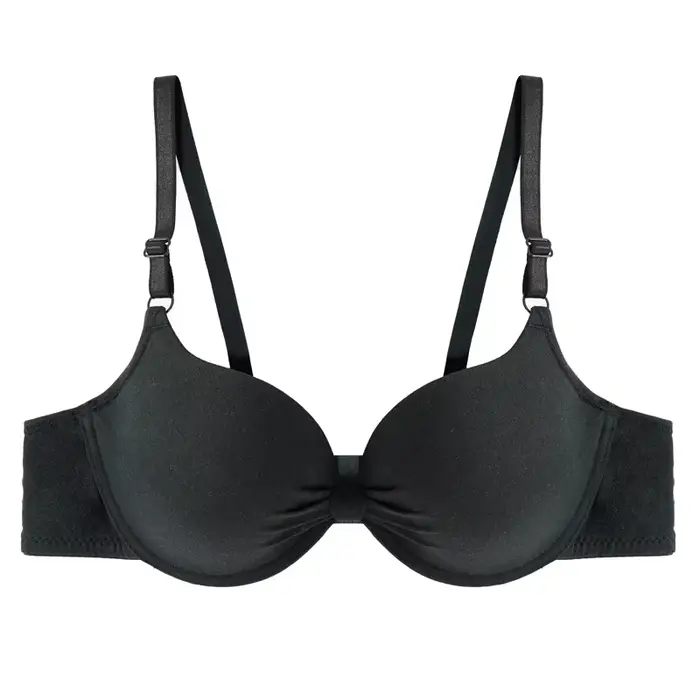 Dámská bavlněná push-up podprsenka s hlubokým výstřihem