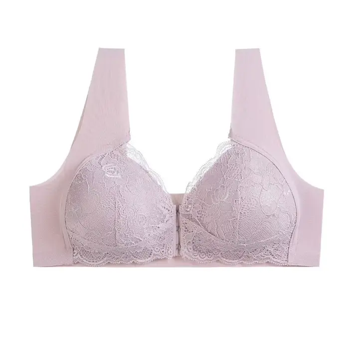 Soutien-gorge grande taille M-XXXL femmes Sexy solide dentelle soutiens-gorge 3/4 tasse respirant quatre rangées strucLadies Push Up sous-vêtements été nouveau