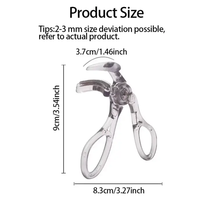 Recourbe-cils double type avec peigne – Options de clips larges et partiels, imperméable, longue dur