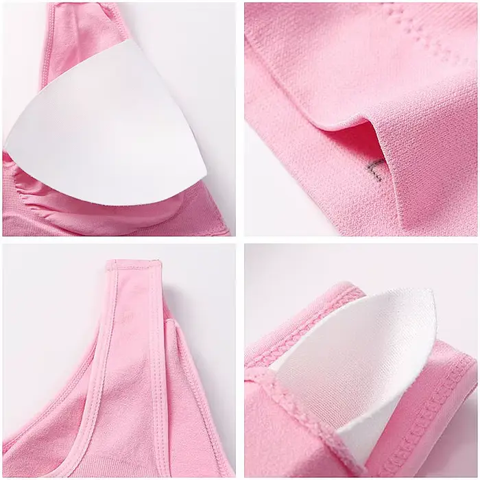 Queenral Plus velikost podprsenky pro ženy bezešvé podprsenky s plus velikosti podložky 5XL 6XL Bralette push up podprsenka BH bezdrátová vesta