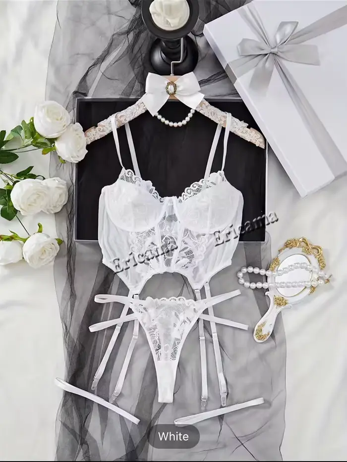 Ensemble intime féminin sexy en polyester pour femmes occassions romantiques et nuits d'amour inoubliables