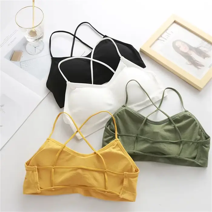 ramínko Crossbody sportovní podprsenka pro ženy, 3-dílná sada, jóga, pupku, horní, trubice, prodyšná, krása, sexy, zpět