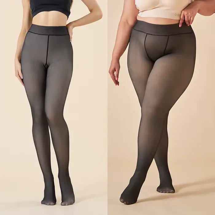 Dámské Úsměv Vázané Punčochy, Termální Punčochy, Sexy Průsvitné Legíny, Vysoký Pas, Černé, Teplé, Zimní Punčochy Fleece Dámské Punčochy Teplé Zimní Dámské Punčocháče Thermi