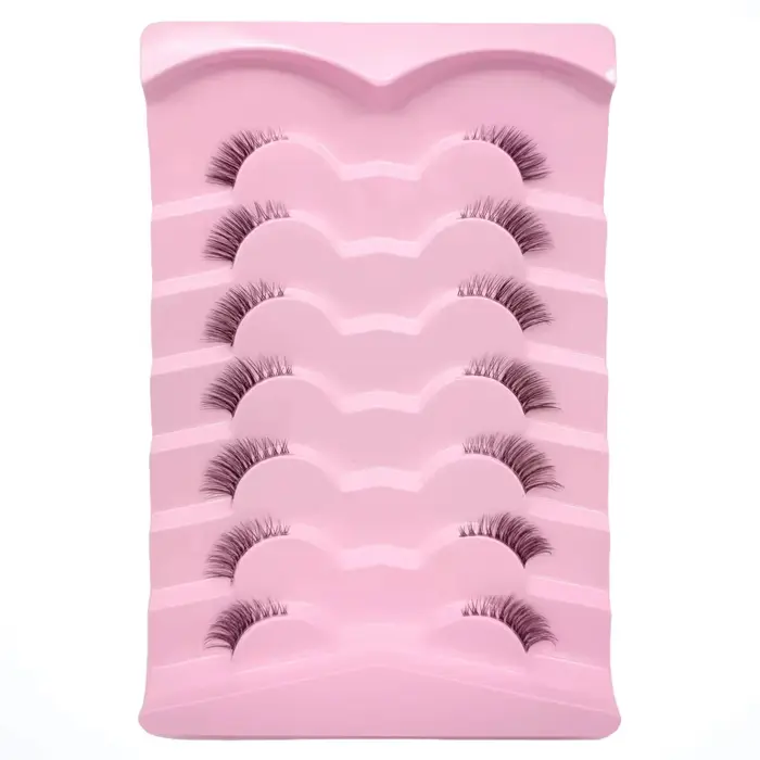 7 paires de cils de renard de longueur mixte 3-5-9mm, boucles D, faux cils fins en vison, moelleux,