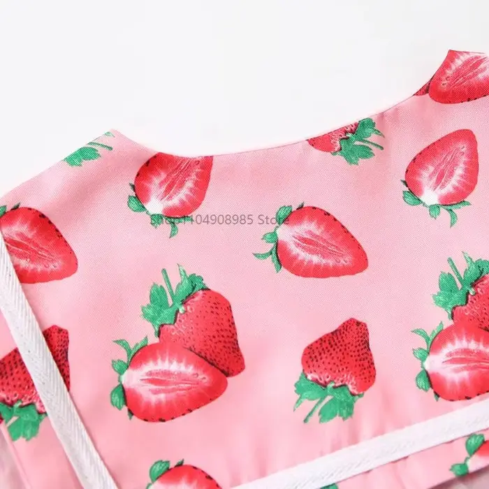 Ensemble de lingerie sexy kawaii polyesters avec impression de fraises pour cosplay et soirées déguisées femme