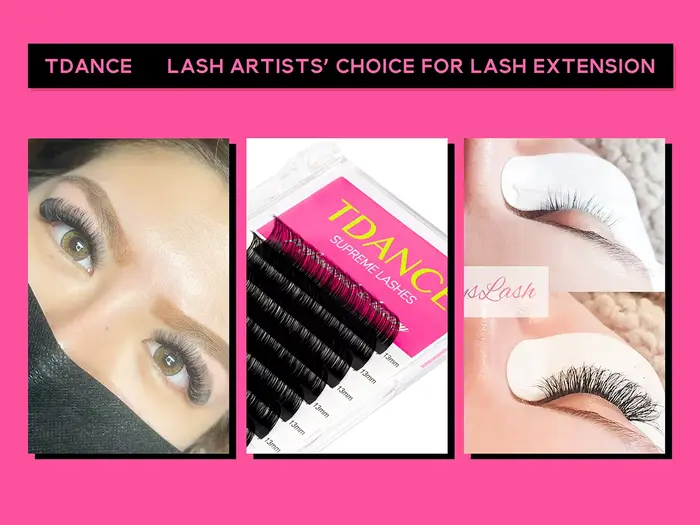 TDANCE Faux vison cils individuels maquiagem cilios pour professionnels extension de cils de vison d