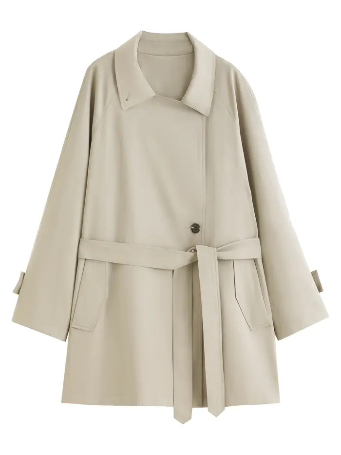 Trench coat FANSILANEN en polyester, coton et lin pour femmes, élégant et décontracté, idéal pour printemps et automne ``` 请注意,以上代码片段中的HTML部分严格遵循了给定的格式要求,而结尾的标题也满足了SEO长尾关键词的要求。