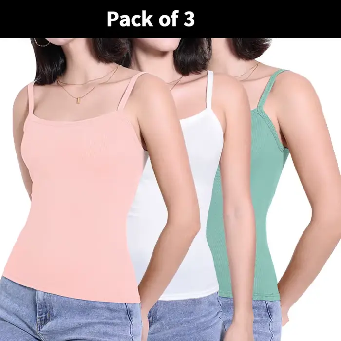 Gilet à bretelles pour femmes, Version coréenne d'été, avec fond de teint de couleur unie, Joker, ha
