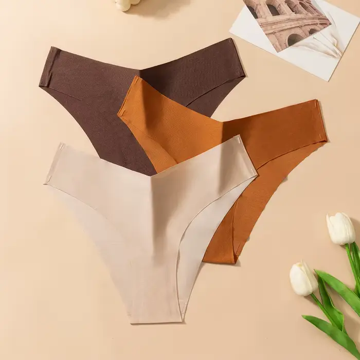 Sexy bezešvé kalhotky typu V pro ženy, nízký pas, těsné kalhotky pro ženy, pevné, jednoduché oblečení pro dámy, šortky M-XXL