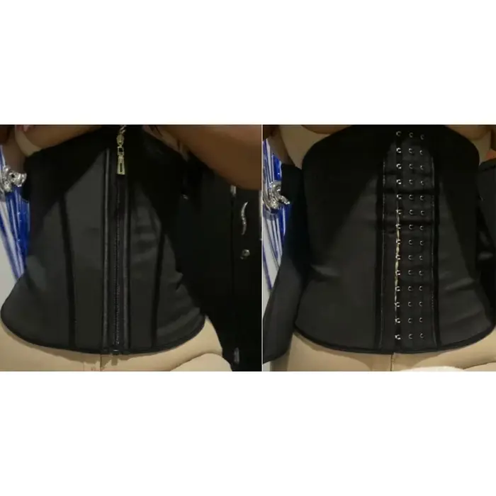 Latexový zeštíhlující korzet Hourglass, zeštíhlující plášť pro pas a břicho, s 13 ocelovými velrybami, hřbetní zip, podpora zad, velké velikosti