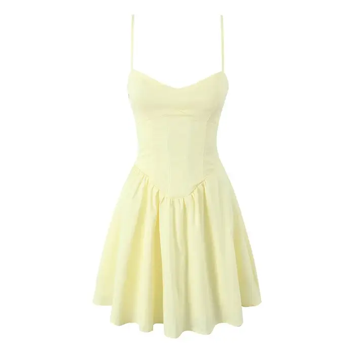 Camisole Yenkye en coton et polyester, style high street, décolleté en V, sans manches, pour femmes, occasionnels et soirées