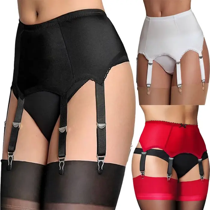 Nylonový a elastanový podvazek pro ženy, sofistikovaný design, ideální pro večírky a speciální příležitosti