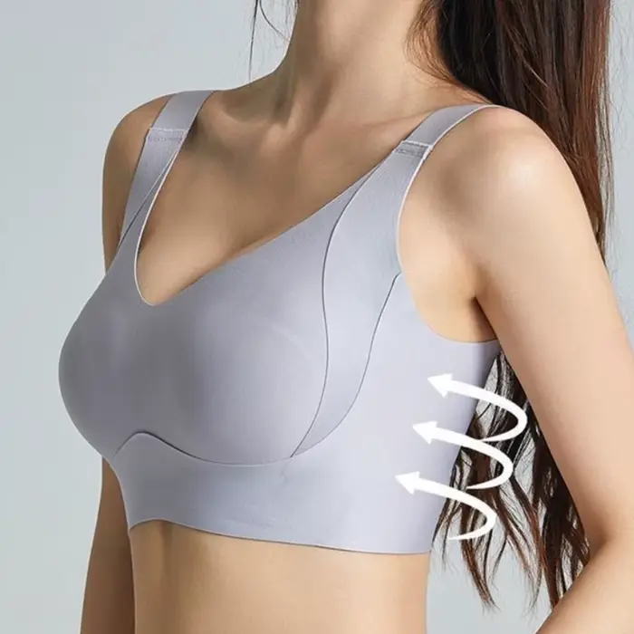 Plus velikost plné pokrytí Dámská podprsenka, bezešvé kostice tričko zdarma, Push-up, denní Bralette, spodní prádlo s měkkou podprsenkou