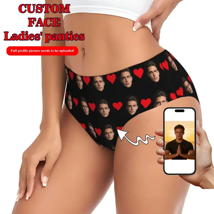 Personalizované prádlo s fotografií obličeje pro ženy