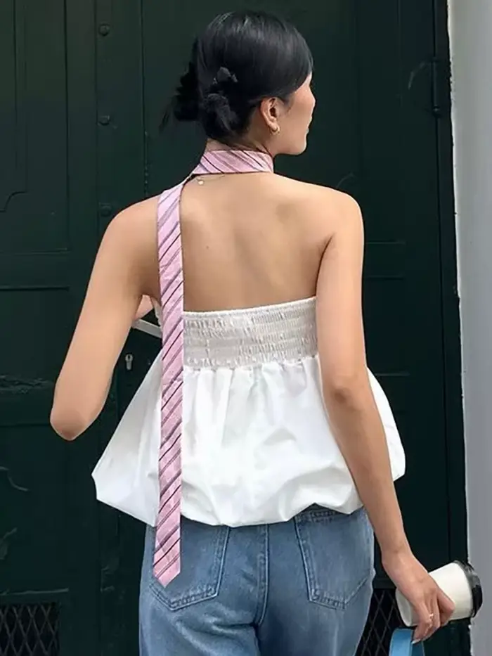 Podprsenka bez ramínek pro ženy, bez ramínek, nafouknutá bralette, monochromatická bez ramínek, trubková bez ramínek, Y2k