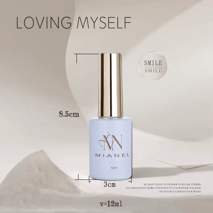 MIANEL 12ML automne galaxie blanc oeil de chat Gel vernis à ongles avec perles de verre 1-5 pièces e