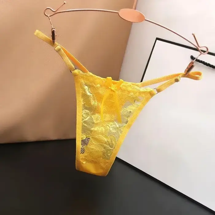 Krajková síťovaná tanga pro ženy