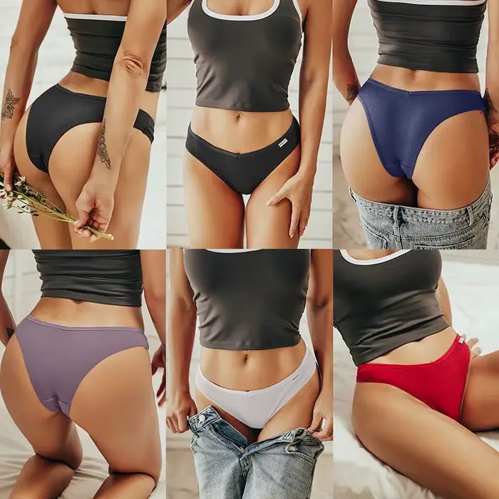 5 Ks / Set Bavlněné spodní prádlo Kalhotky Spodní prádlo Sexy ženy slipy Tangas Žena Spodní prádlo Kalhotky String Solid Bikiny 13 Barvy