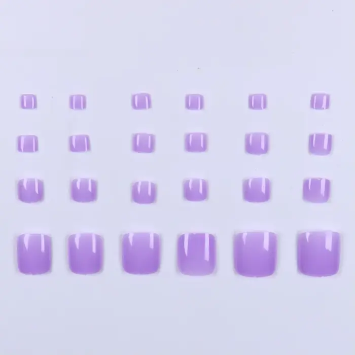Ongles de Type presse 48 pièces, faux ongles carrés et de presse de taille moyenne, faux ongles poin