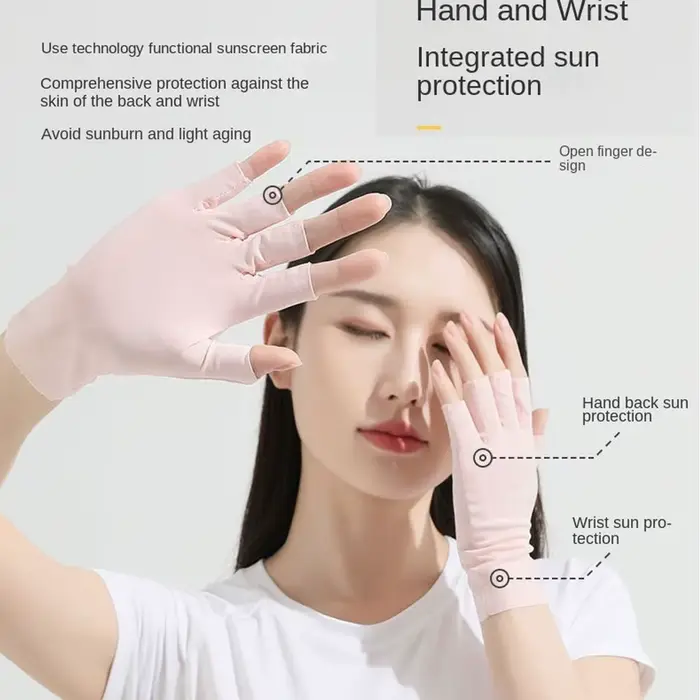 Gants de Protection solaire Anti-UV, pour protéger la peau des doigts, Protection UV des ongles, gan