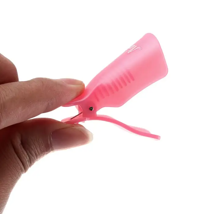 Clips dissolvant de vernis Gel UV, 10 pièces/boîte, Clips colorés en acrylique pour Nail Art, capuch
