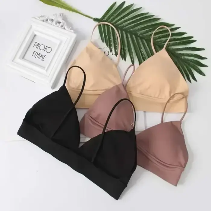 French Triangle podprsenka pro ženy, trubkový top, Sexy, bezešvé, košilka, bezdrátový, bez zad, spodní prádlo, Bralette, léto
