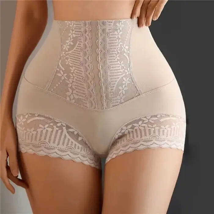 Culottes de contrôle féminines en dentelle nylon et élasthanne pour un soutien doux et une silhouette affinée occasions spéciales