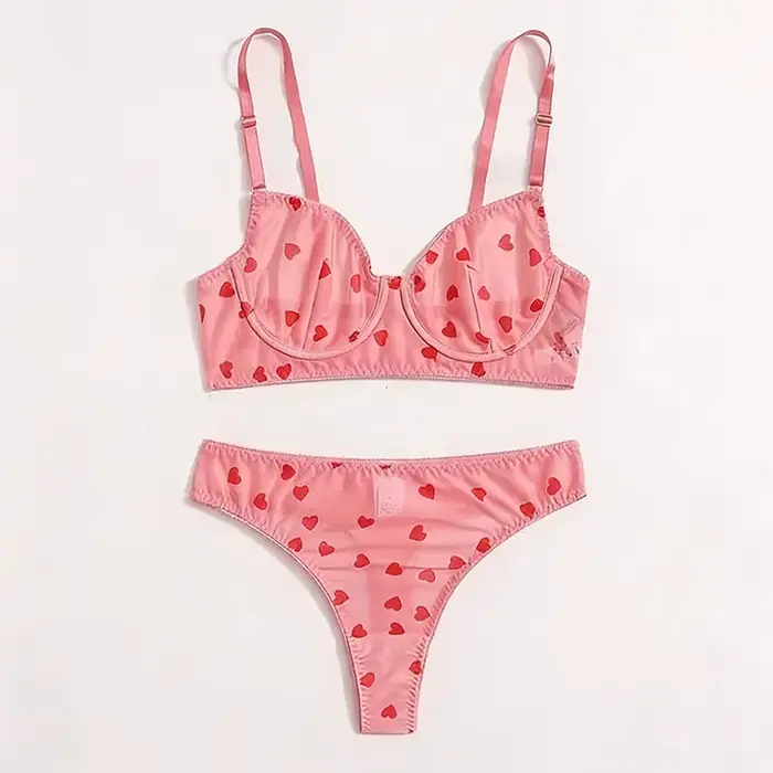 Průhledné dámské spodní prádlo, body šortky, push-up podprsenka, sexy prádlo