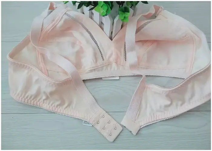 Bavlněná podprsenka sans couture s plným krytím krajková braletka pro ženy prodyšné spodní prádlo s výšivkou vykrojená minimalizační podprsenka C23