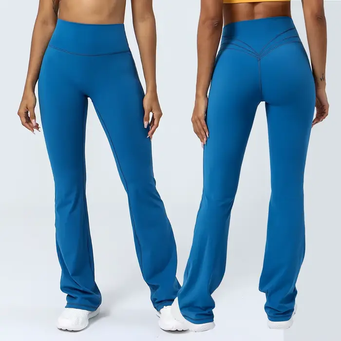 Leggings évasés de Yoga pour femmes, taille haute, danse, Pilates, Fitness, gymnastique, levage des 