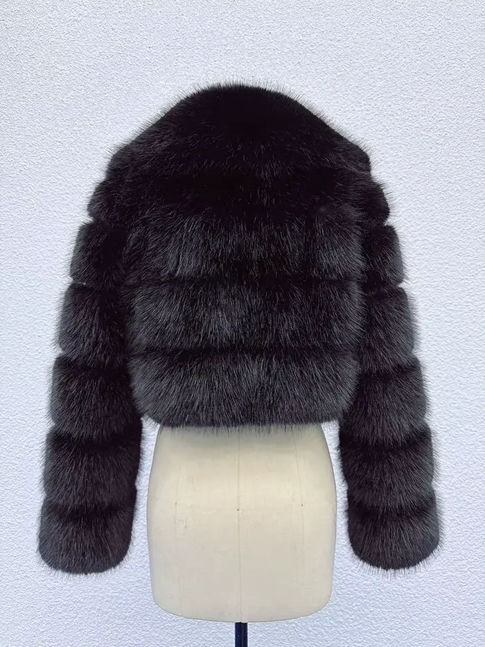 ZADORIN tendance fourrure haut nouveau recadrée fausse fourrure manteau femme vêtements fourrure fau