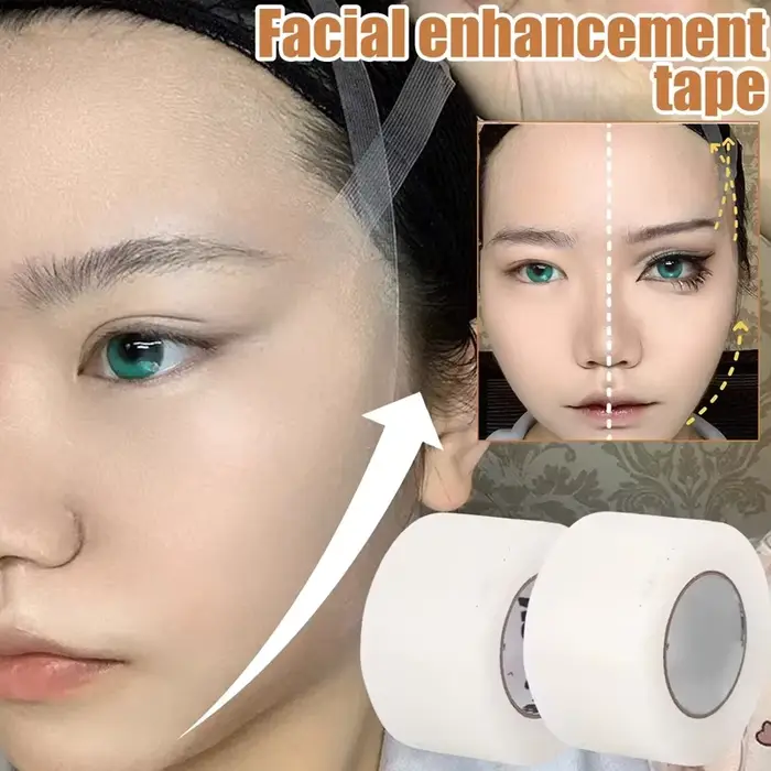 Nouveau 8 M/rouleau PE ruban Facial respirant professionnel Cosplay ruban de maquillage Transparent 