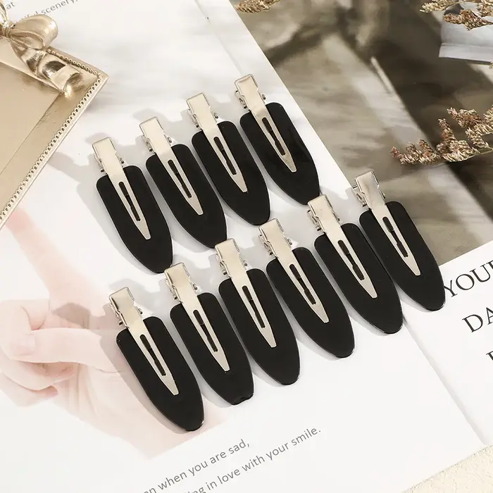 Molans 10 pièces/ensemble pinces à cheveux sans couture sans courbure frange latérale Barrette maqui