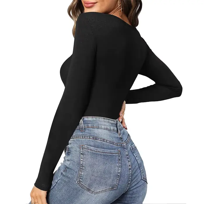 Unicontrol-Body Shaper pro ženy, hlavice s hlubokým V, dlouhé rukávy, kombinézy se střídajícími se oblouky, přehoz s křížem a zpětnou vinutinou, sexy oblečení