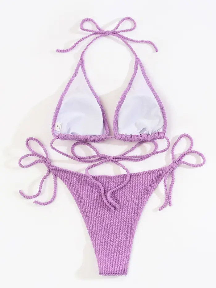 Maillot de bain sexy pour femmes, nouvelle mode, bikini solide, push-up, ensemble brésilien, vêtemen
