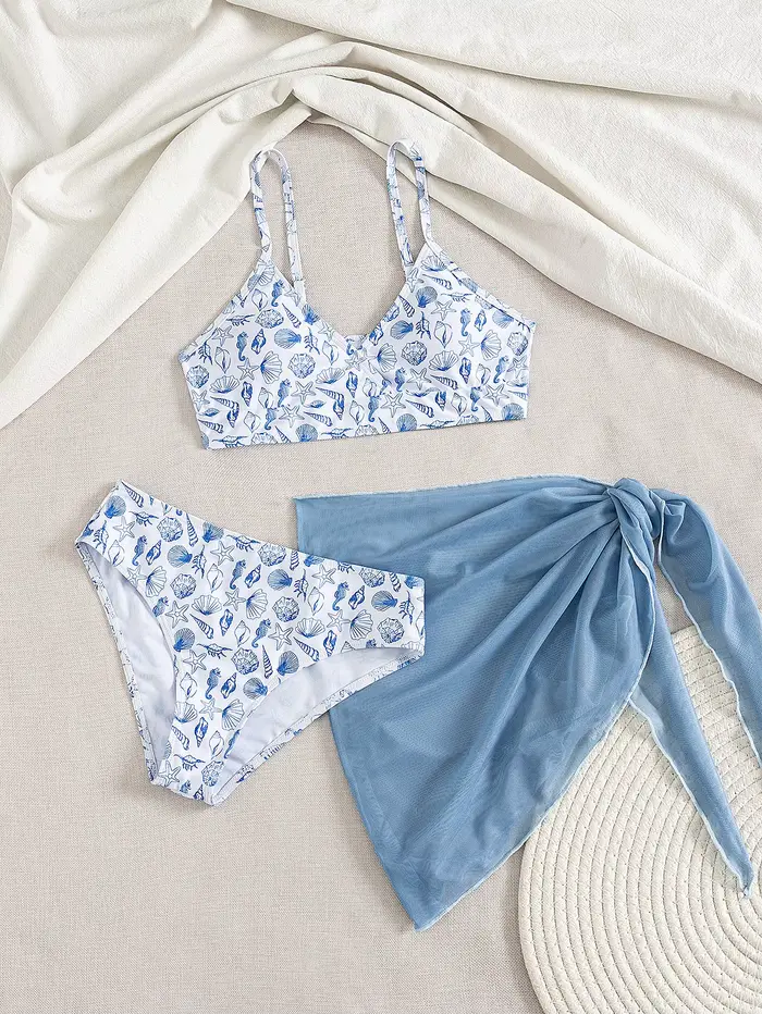 Bikini set pro dívky roztomilý styl polyesterové plavky plážové letní hračky dětské speciální příležitosti