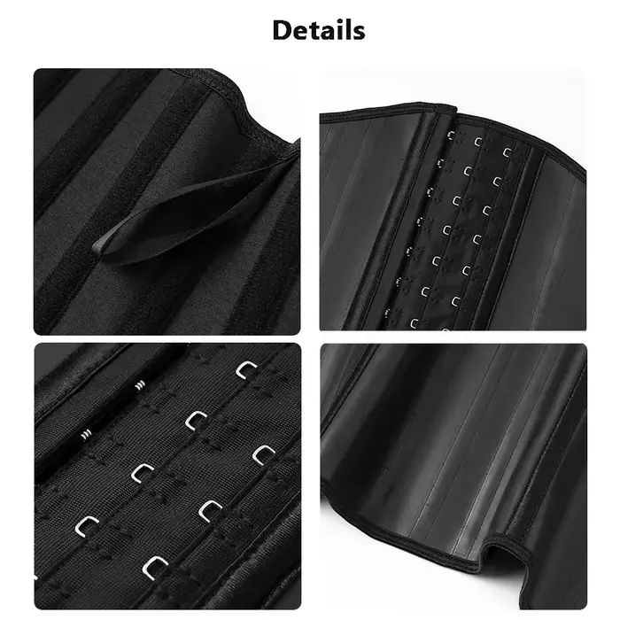 Body Shaper Shapewear Femme Latex 25 Armatures Acier Taille Formateur Corset Minceur Ventre Modélisation Sangle Ceinture Réductrice Occasions Spéciales