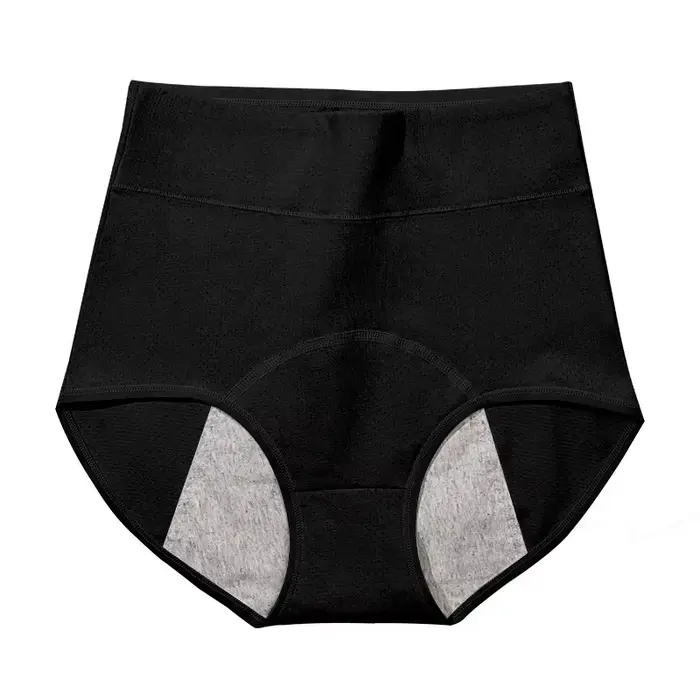 Culottes menstruelles pour femmes, culottes physiologiques, anti-fuites latérales, entrejambe en coton, respirantes, taille haute, sous-vêtements de maintien abdominal.