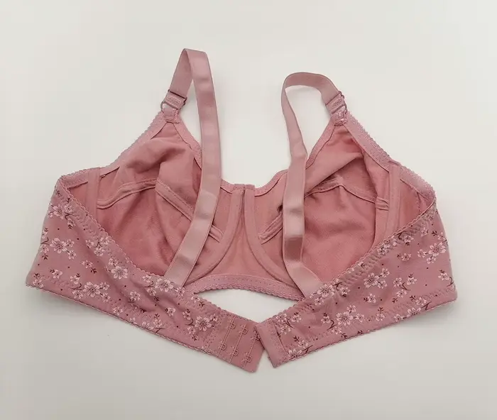 Pohodlná bavlněná podprsenka s potiskem pro ženy Push Up s kosticemi a plnými košíčky Sexy velké velikosti 115E 110E 105E 100E 95E 90E 85D C19