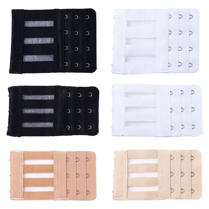Extensions de bretelles de lingerie DIY, 3 crochets, 3 rangées, accessoires pour lingerie intime, boucle d'extension de soutien-gorge, rallonges de bretelles de soutien-gorge