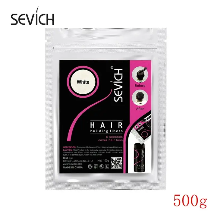Sevich 500g vlákno na posílení vlasů 10 barev keratinové prášky Fibers