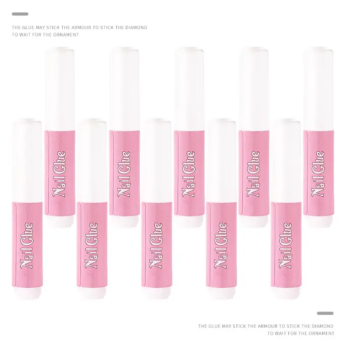Colle acrylique pour faux ongles, 10 à 30 pièces, séchage rapide, Gel pour Extension rapide, strass 