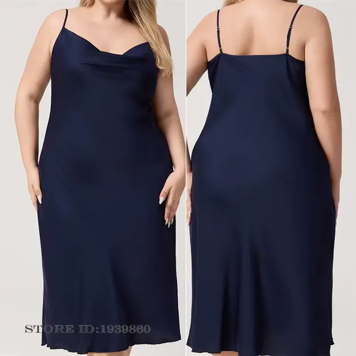 Sexy polyesterová noční košile pro ženy, velká velikost, elegantní a pohodlná pro každou příležitost