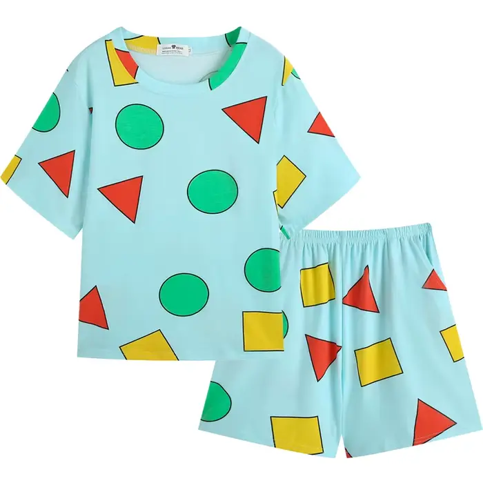 Pyjama Sin Chan pour femmes, vêtements de nuit d'été avec short, ensemble pyjama, vêtements de maison pour femmes, pyjamas Sinchan 2021