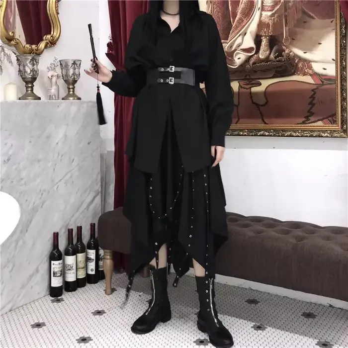 Jupe Steampunk gothique vintage victorienne pour femmes, jupe de fête pouvez-vous psy Hiphelicopter 
