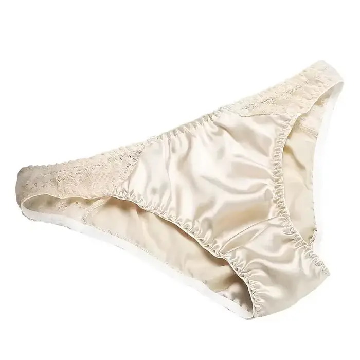 100% hedvábí mulberry sexy spodní prádlo prodyšné hedvábné krajky pohodlné nízké pas slipy antibakteriální spodní prádlo dámské kalhotky