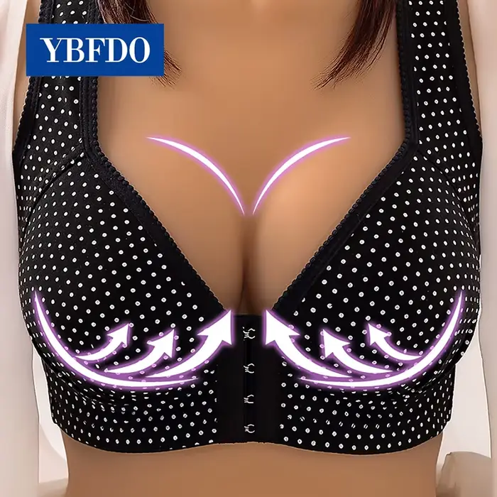 YBFDO-bezešvý push-up podprsenka pro ženy, bavlněné spodní prádlo, podprsenka s plnou čepicí, bezdrátová podprsenka, sexy spodní prádlo, móda