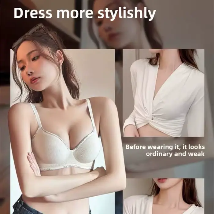 Soutien-gorge sculptant sans couture 10CM Push-Up, Soutien-gorge sans armatures ultra rembourré pour femme, Lingerie sexy effet liftant anti-affaissement pour T-shirt