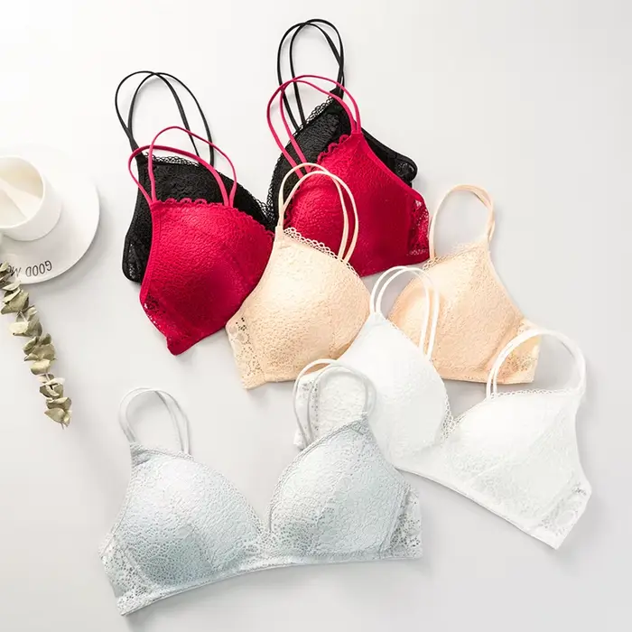 Sexy květinová krajková podprsenka pro ženy, dámské spodní prádlo, akumulátorová bralette, čepice A B, měkké a pevné spodní prádlo, módní podprsenka