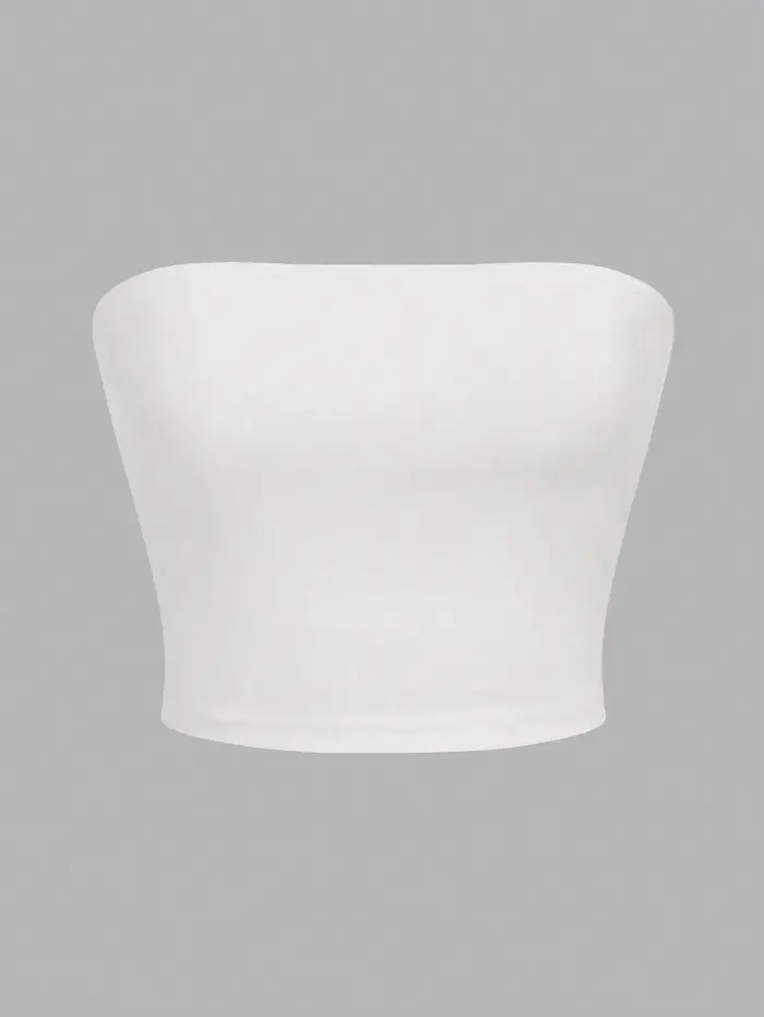 Gilet sans bretelles pour femmes, 3 pièces, haut court sans manches, bustier tubulaire, bouche plate